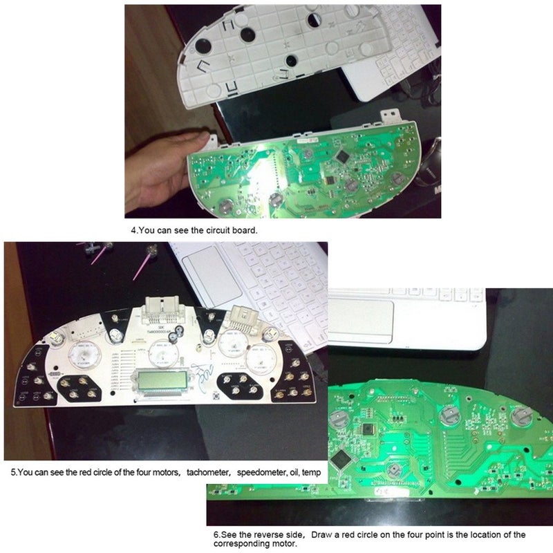 Dr.Roc Instrument Cluster Gauge Stepper Motor Repair Kit X27 168 (6 Motors,10 Backlight Bulbs,1 Remove Tool,Flux Rosin Core Solder) Compatible with Chevy Silverado Tahoe GMC Sierra Yukon - Image 5